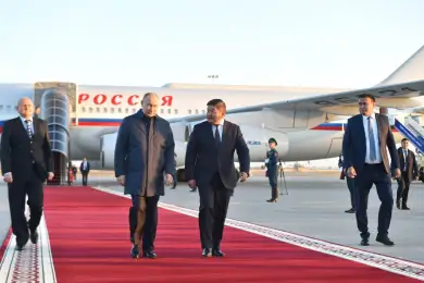 Путин прибыл с официальным визитом в Кыргызстан 