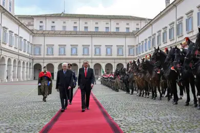 Глава государства Касым-Жомарт Токаев прибыл в Квиринальский дворец для переговоров с Президентом Италии 
